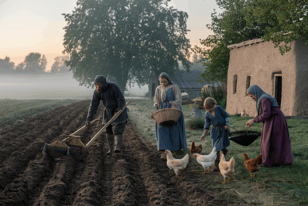 Leben im Mittelalter Bauern